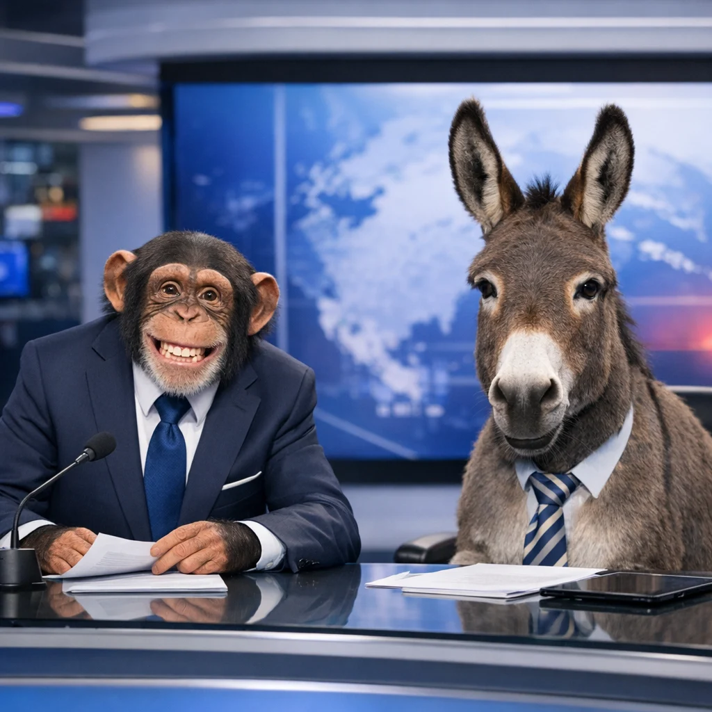 El Fenómeno Televisivo: Un Mono Presentador y su Copresentador Burro Revolucionan TVE