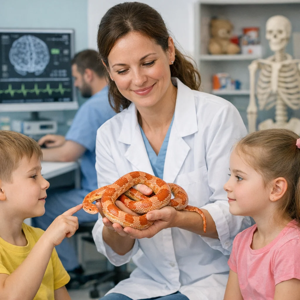 La serpiente terapeuta: cuando la naturaleza se convierte en medicina en un centro infantil de Mataró - inline 1